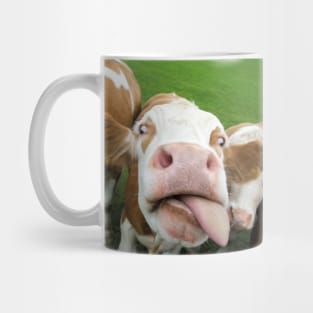 Funny Cow Tongue Smile Happy Gift Mug